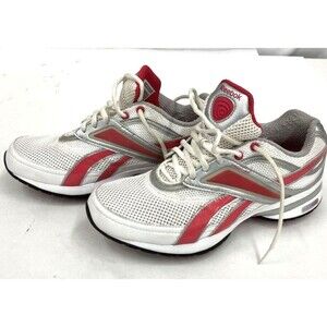 FREE SHIPPING Women's Reebok Easy Tone Grey & Pink Athletic Walking Shoes - 7.5